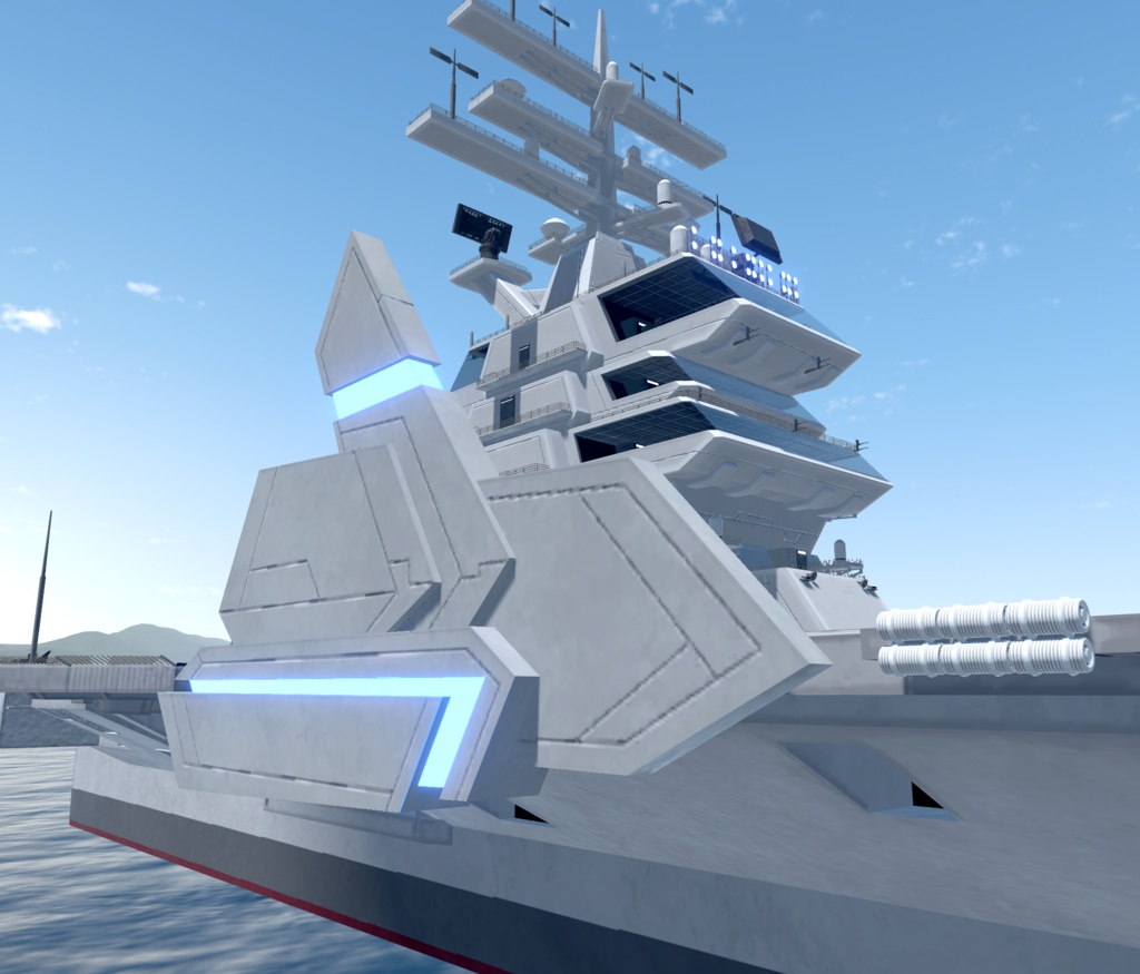 《VRCHAT想定》B-SFCVN-67 MarineBlue《SF架空空母》