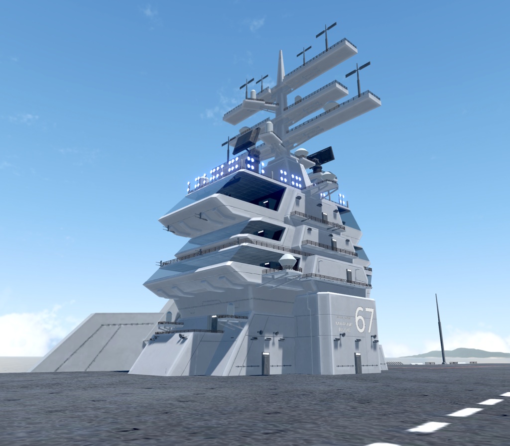 《VRCHAT想定》B-SFCVN-67 MarineBlue《SF架空空母》