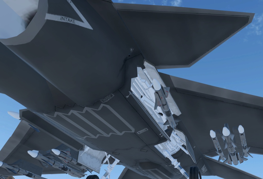 【VRChat想定】架空VTOL艦載機BFF-05 LARK【飛行可能モデル】