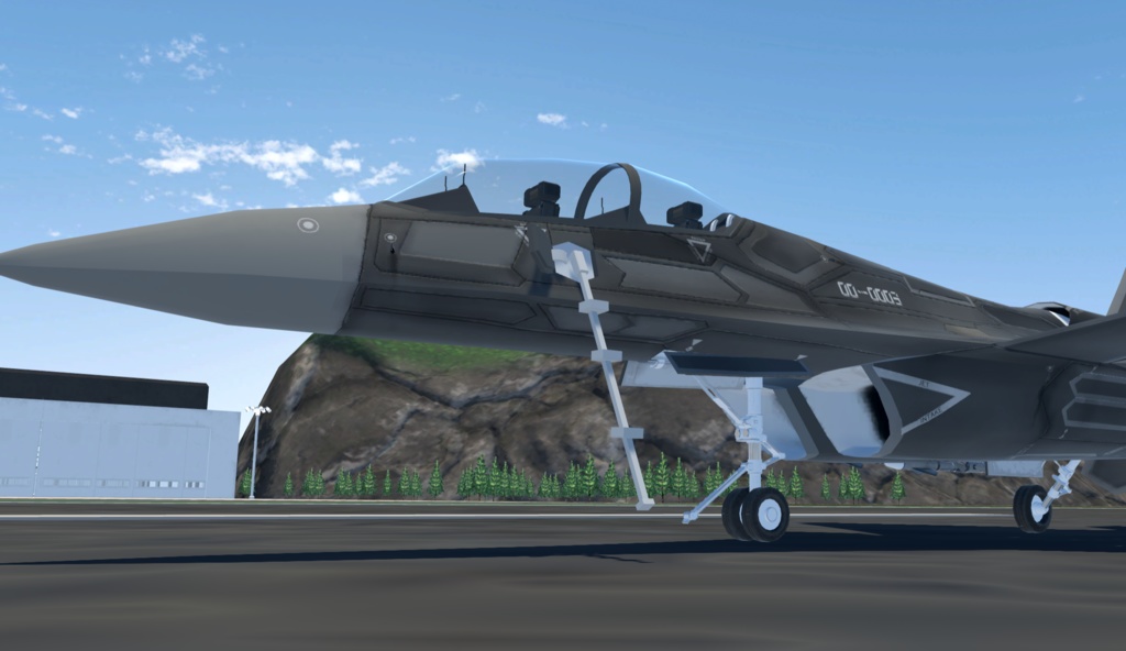 【VRChat想定】架空VTOL艦載機BFF-05 LARK【飛行可能モデル】