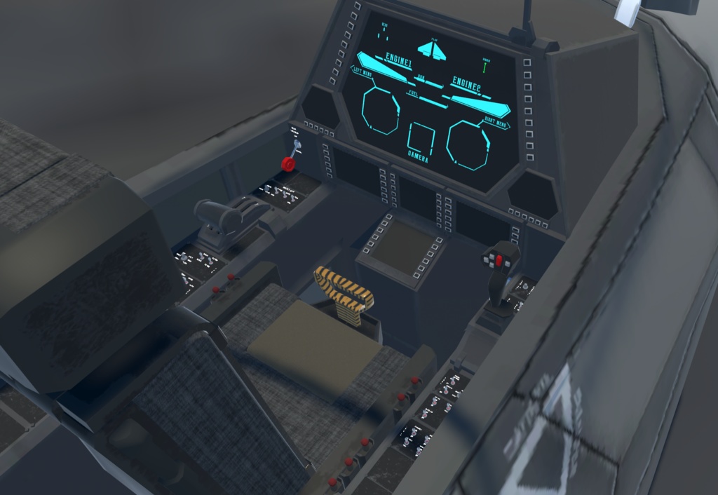 【VRChat想定】架空VTOL艦載機BFF-05 LARK【飛行可能モデル】