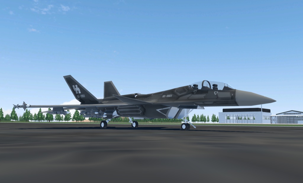 【VRChat想定】架空VTOL艦載機BFF-05 LARK【飛行可能モデル】