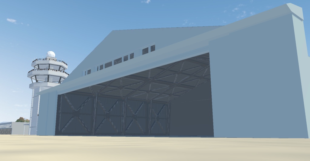 《VRChat想定》海上基地+基地、空港作成キット《3Dモデル》