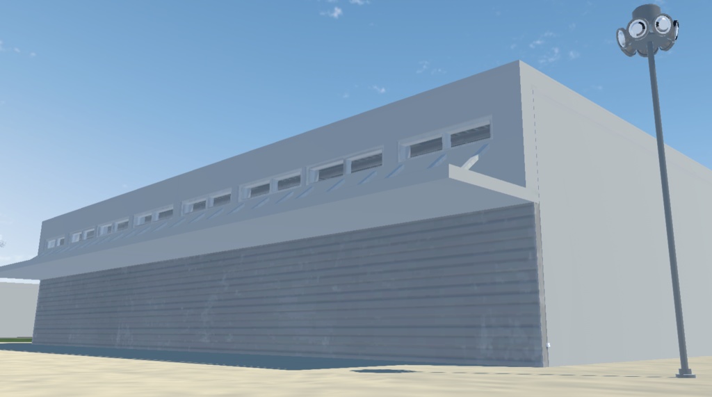 《VRChat想定》海上基地+基地、空港作成キット《3Dモデル》