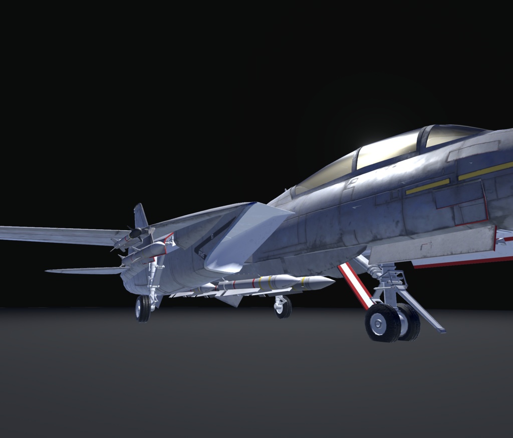 【VRChat想定】B-F14AD トムキャット【飛行可能3Dモデル】