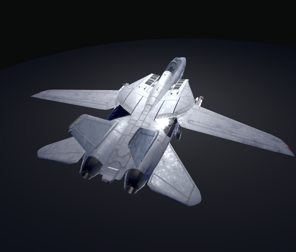 【VRChat想定】B-F14AD トムキャット【飛行可能3Dモデル】