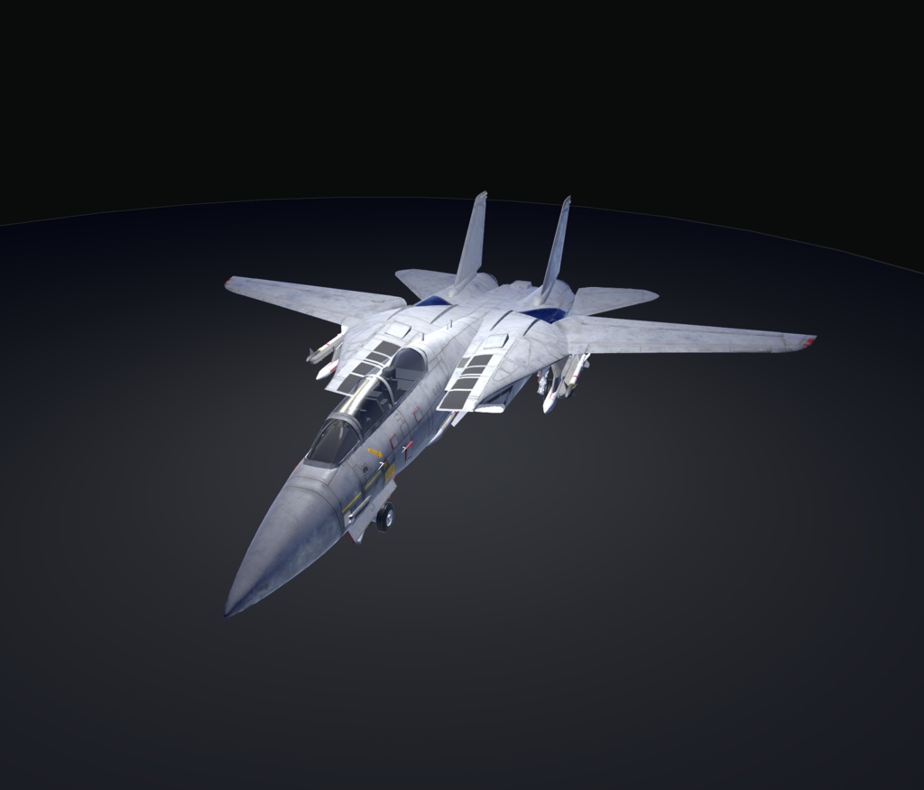 【VRChat想定】B-F14AD トムキャット【飛行可能3Dモデル】