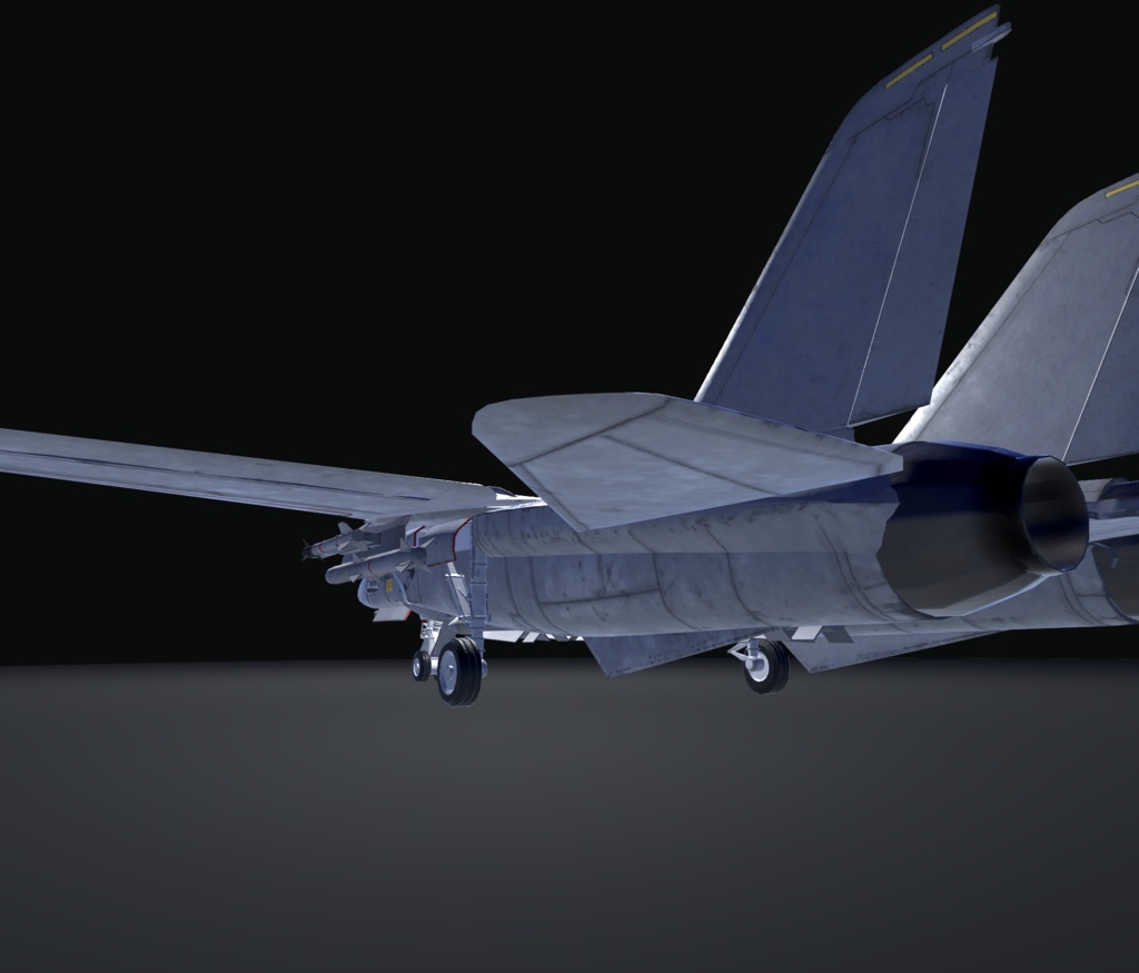 【VRChat想定】B-F14AD トムキャット【飛行可能3Dモデル】