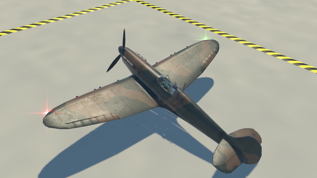 《VRChat想定》B-spitfire mk1《飛行可能モデル》