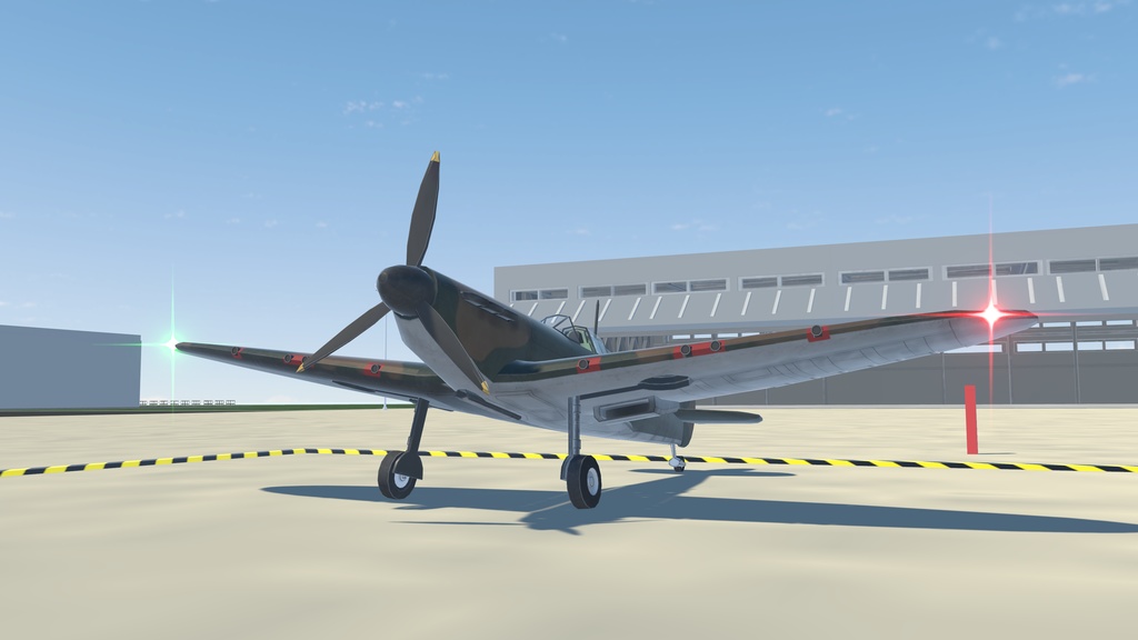 《VRChat想定》B-spitfire mk1《飛行可能モデル》