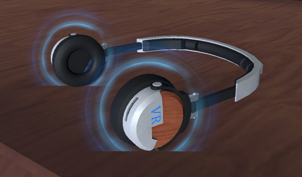 《VRChat想定》パーティクル付きヘッドホン3Dモデル「Blast1」