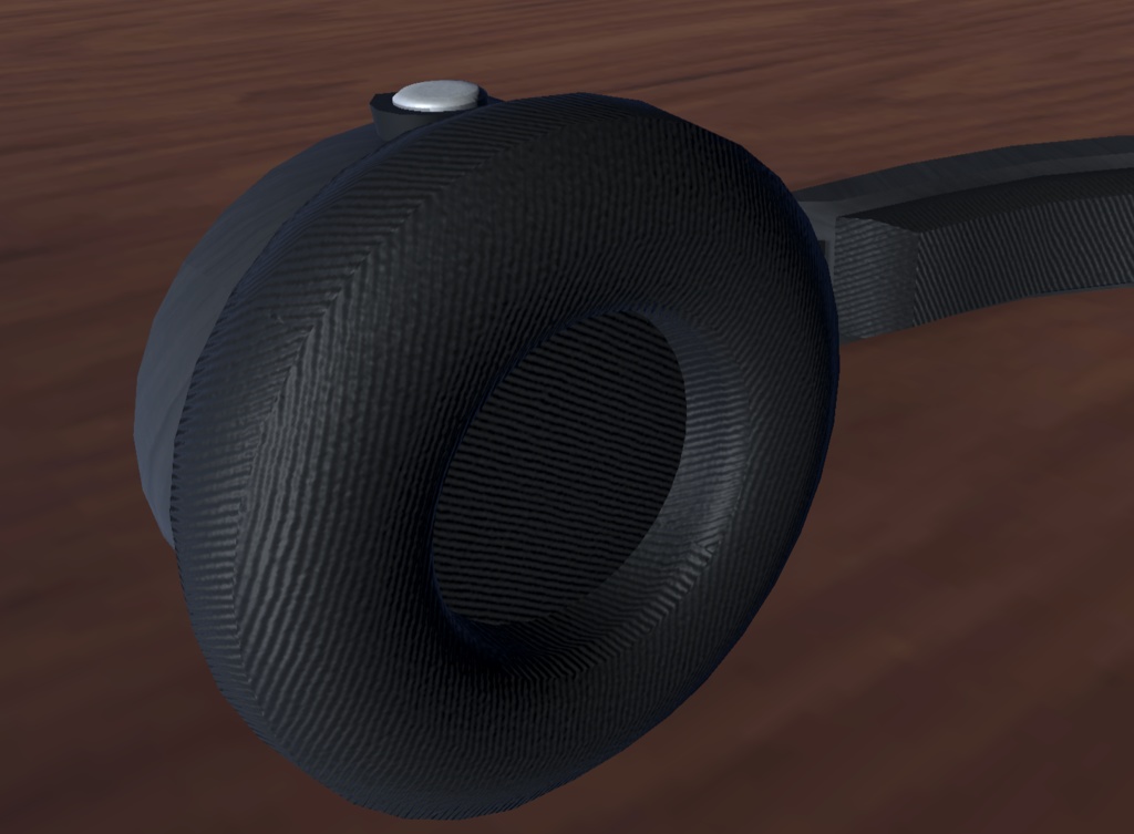 《VRChat想定》パーティクル付きヘッドホン3Dモデル「Blast1」