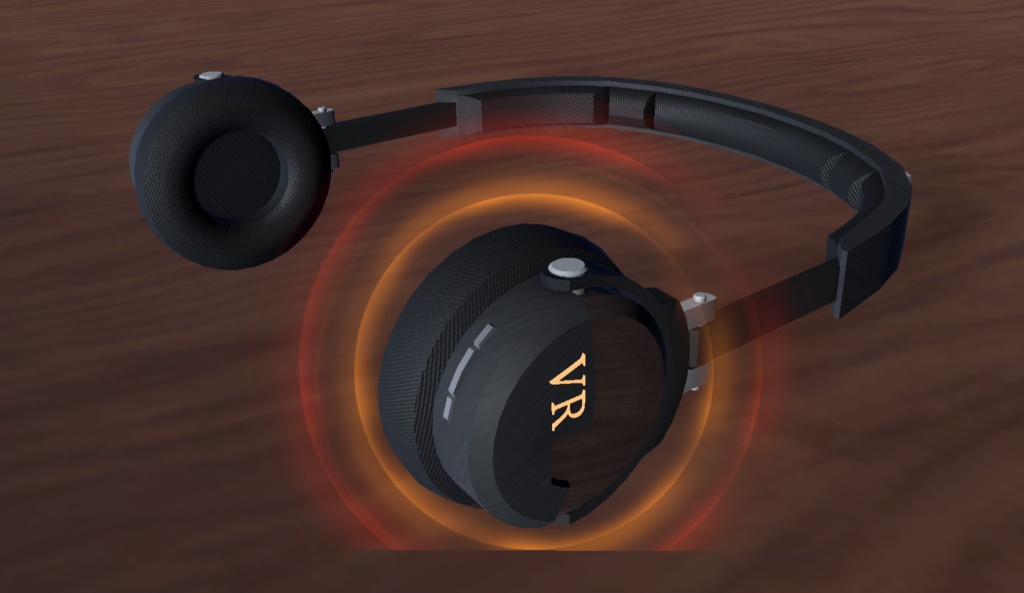 《VRChat想定》パーティクル付きヘッドホン3Dモデル「Blast1」