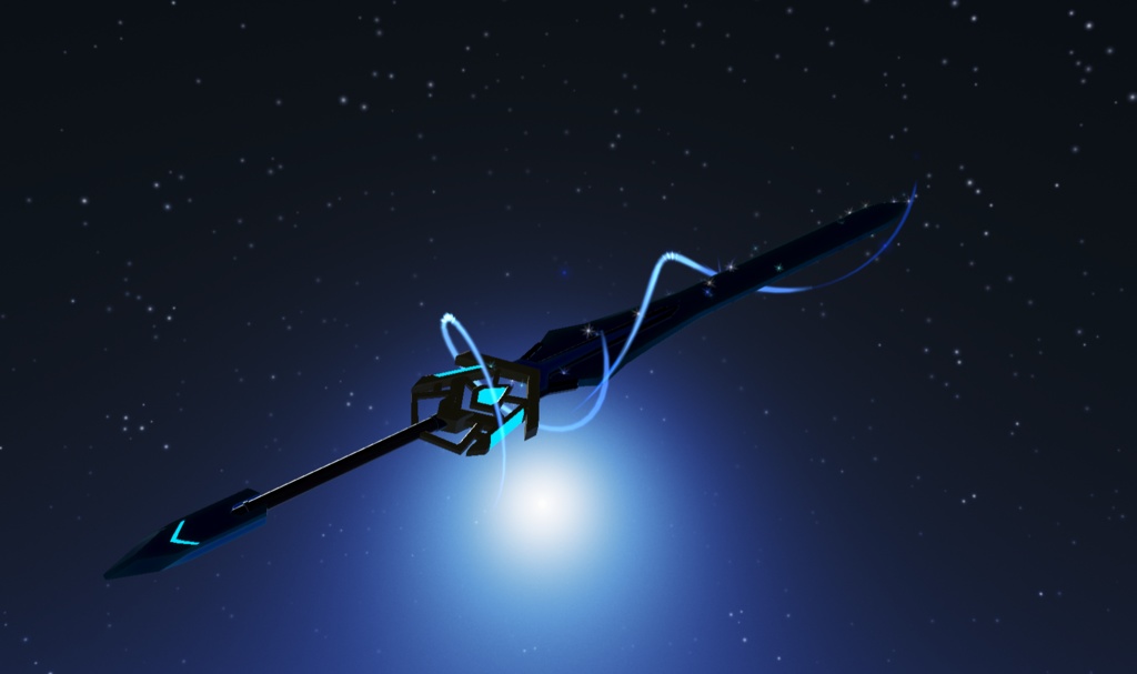 《VRCHAT想定MA対応》流星刀「月時雨」&流星剣「エルリエル」&パーティクルセット