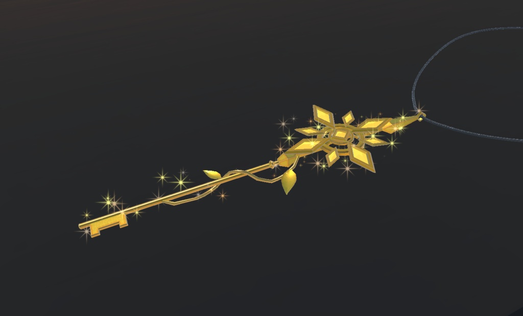 《VRChat想定》「太陽のカギ」首掛けアクセサリー