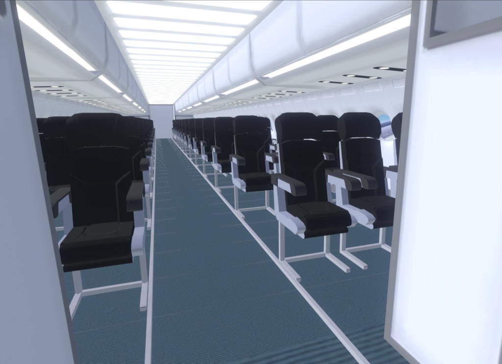 《VRChat想定》旅客機 B-A320《飛行可能モデル》