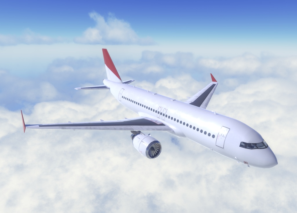 《VRChat想定》旅客機 B-A320《飛行可能モデル》