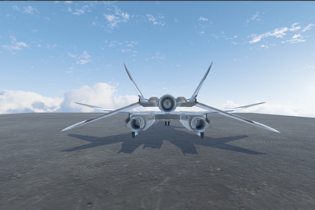 《VRChat想定》架空VTOL戦闘機 BFF-08 parakeet《飛行可能3Dモデル》