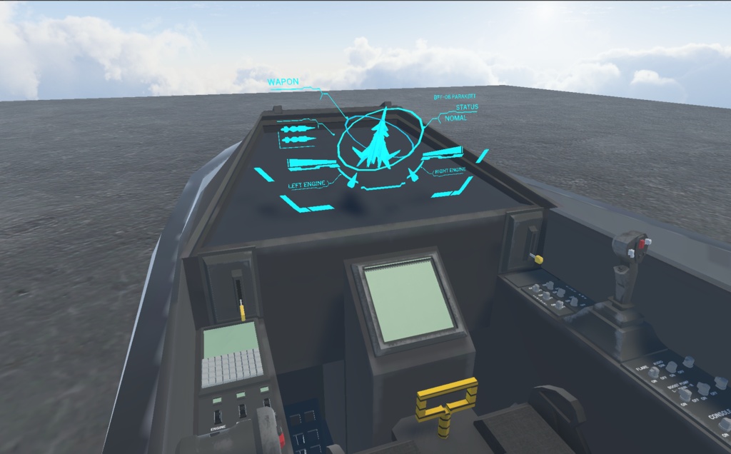 《VRChat想定》架空VTOL戦闘機 BFF-08 parakeet《飛行可能3Dモデル》