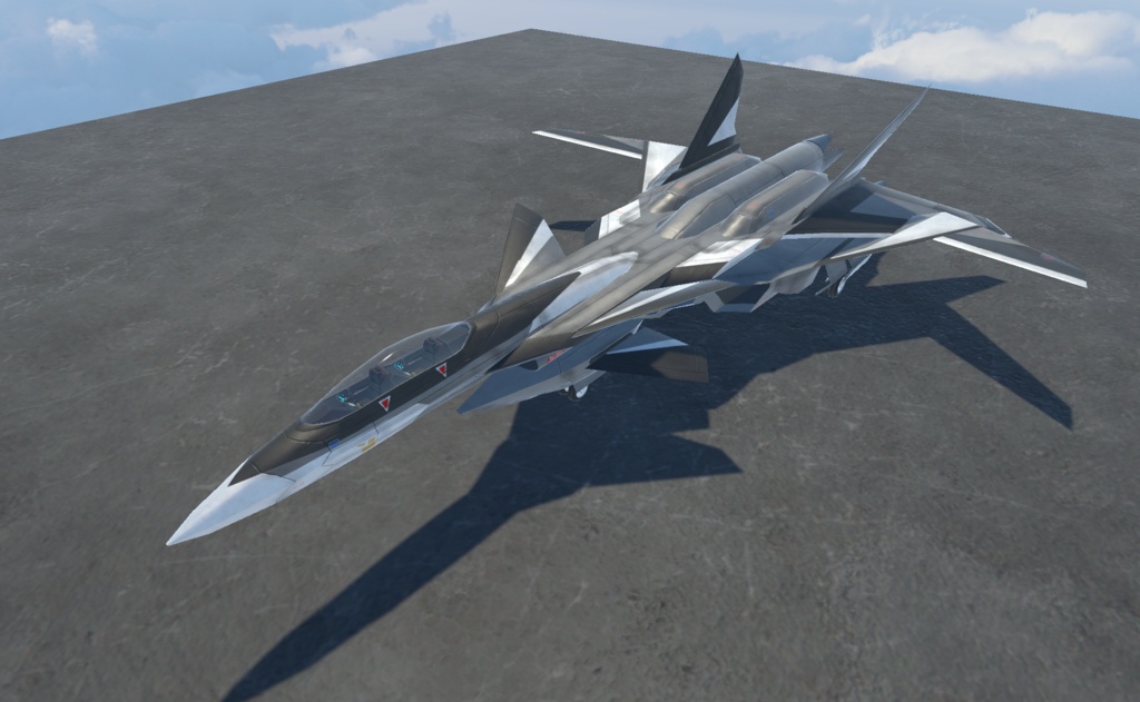 《VRChat想定》架空VTOL戦闘機 BFF-08 parakeet《飛行可能3Dモデル》