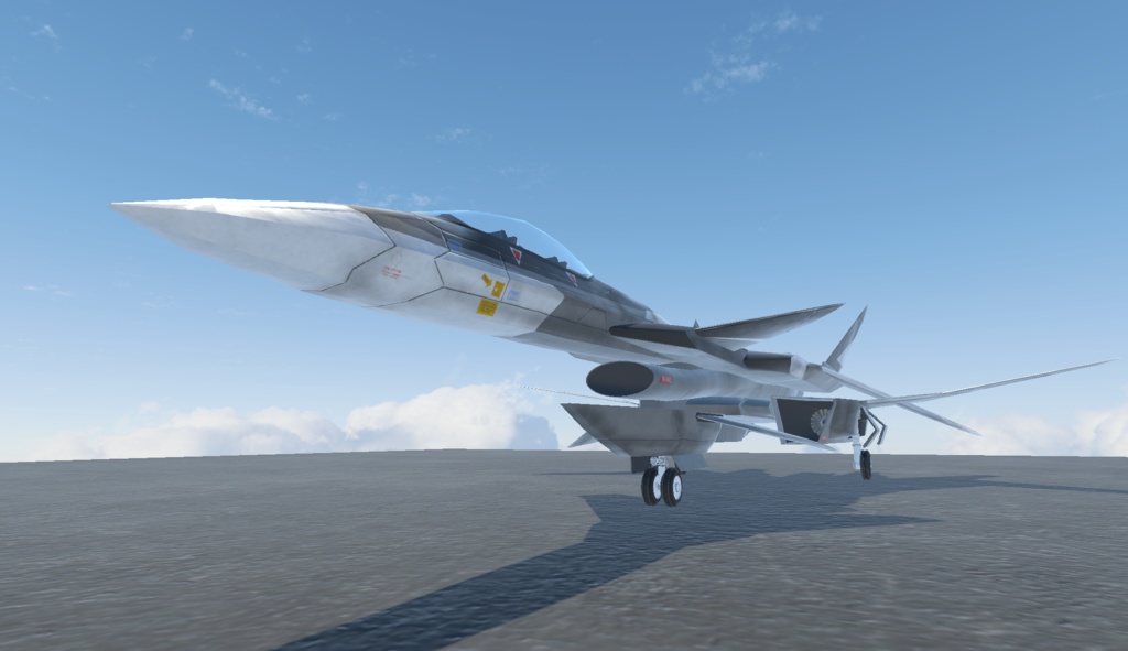 《VRChat想定》架空VTOL戦闘機 BFF-08 parakeet《飛行可能3Dモデル》