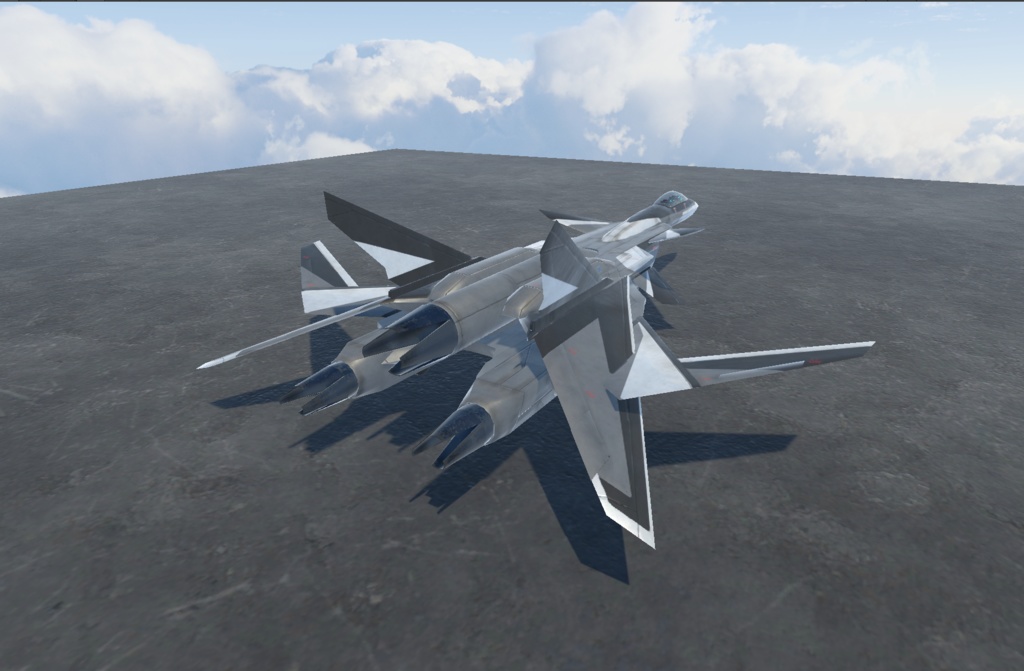 《VRChat想定》架空VTOL戦闘機 BFF-08 parakeet《飛行可能3Dモデル》