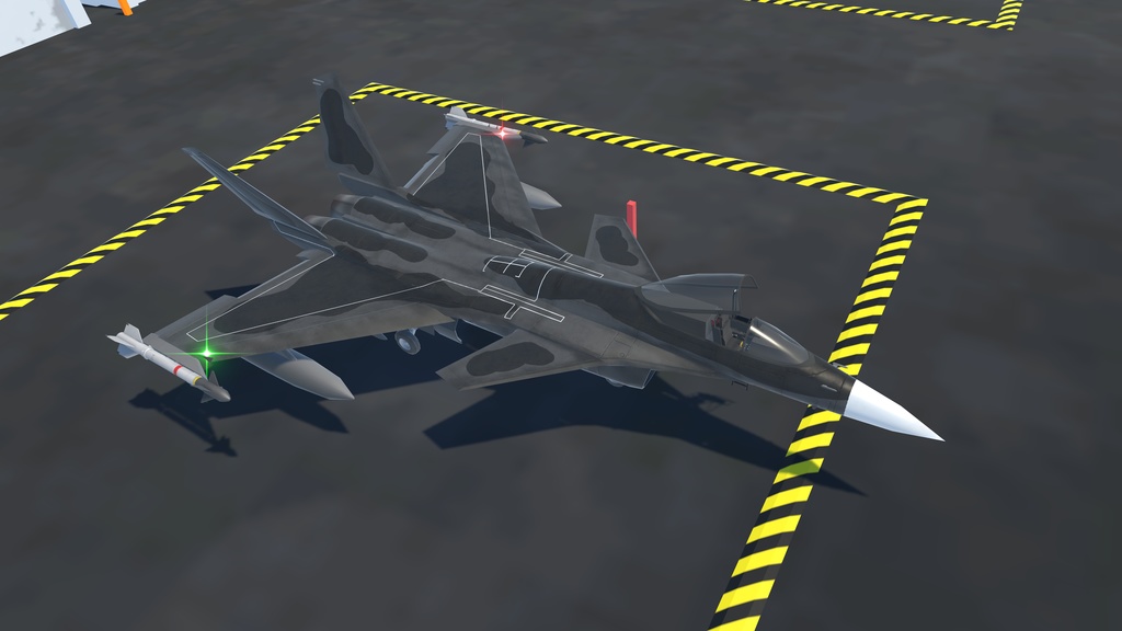 《VRChat想定》B-FSX(F2原案)《飛行可能モデル》