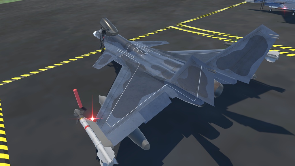 《VRChat想定》B-FSX(F2原案)《飛行可能モデル》