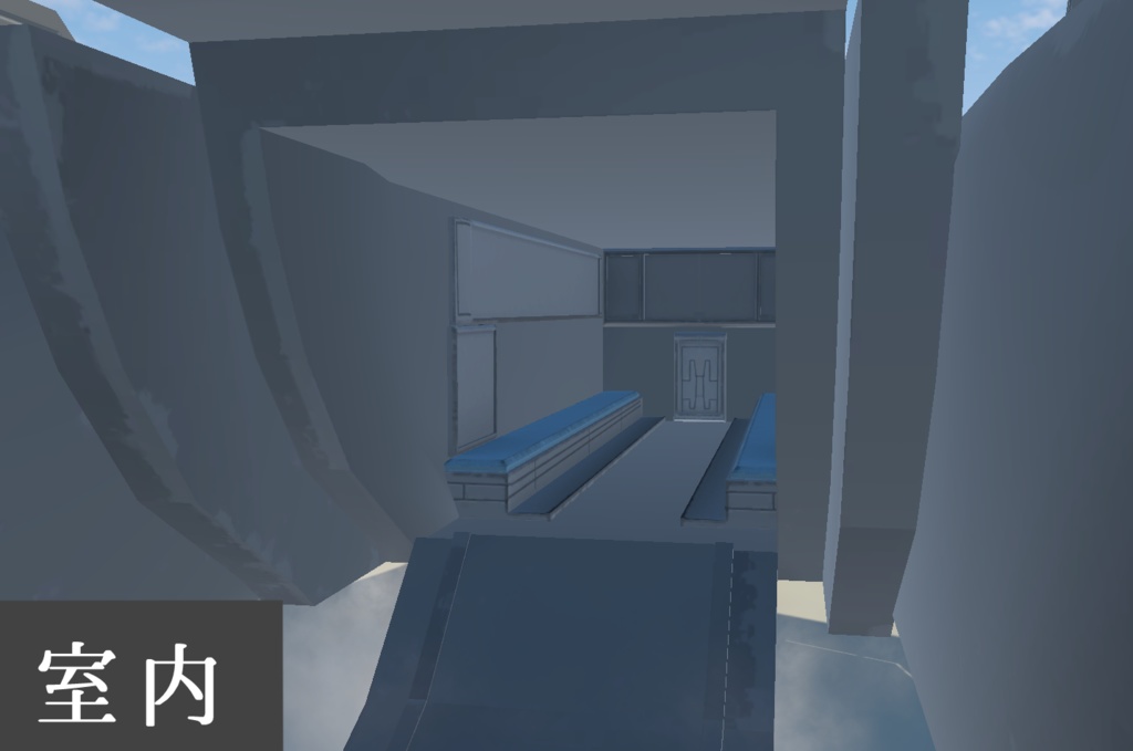 《VRChat想定》架空SF輸送機 BFV02 sandpiper《飛行可能モデル》