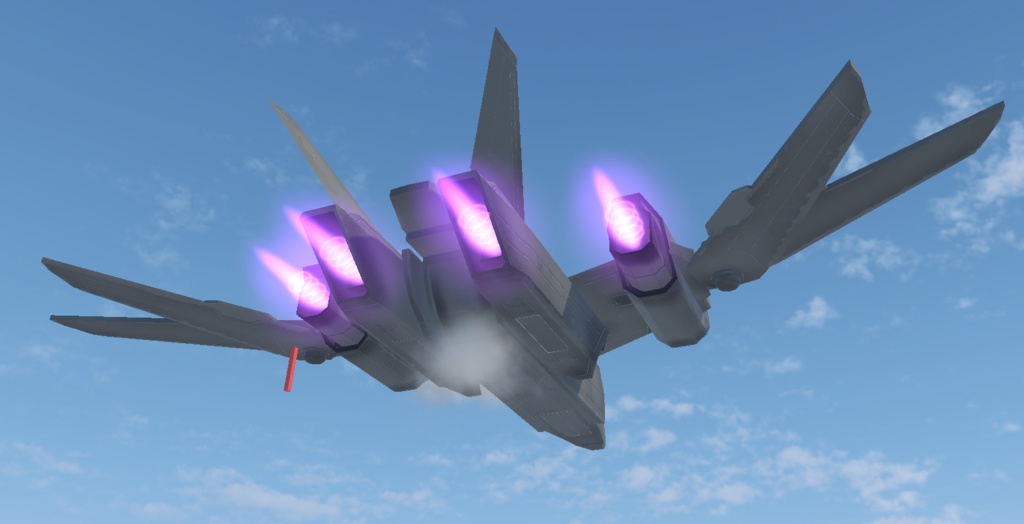 《VRChat想定》架空SF輸送機 BFV02 sandpiper《飛行可能モデル》