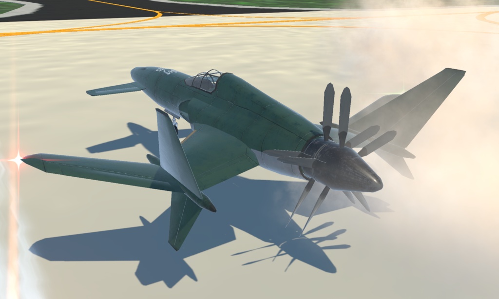 《VRChat想定》架空プロペラ艦載機「刹那」《飛行可能モデル》