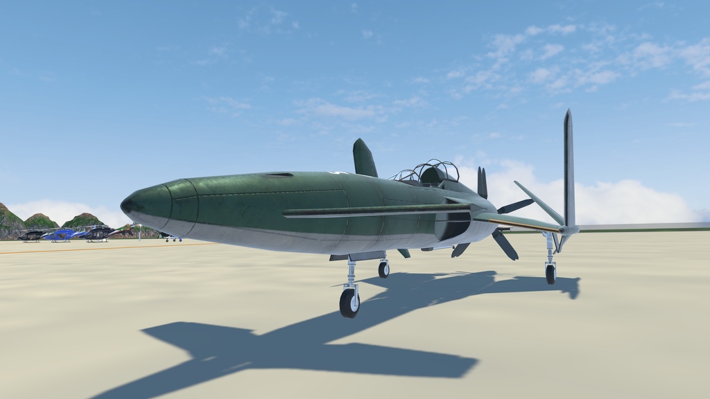 《VRChat想定》架空プロペラ艦載機「刹那」《飛行可能モデル》