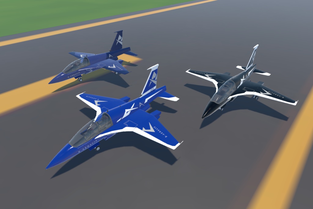 《VRChat想定》BAeralis advance jet(高等ジェット練習機)《飛行可能モデル》