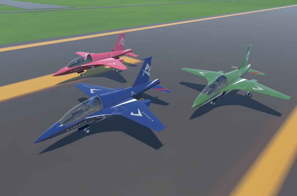 《VRChat想定》BAeralis advance jet(高等ジェット練習機)《飛行可能モデル》