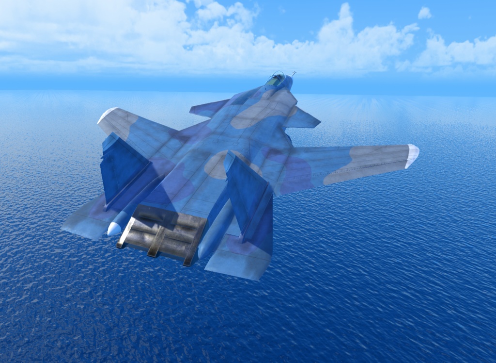 《VRChat想定》B-SU27KM《飛行可能3Dモデル》