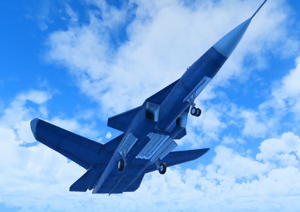 《VRChat想定》B-SU27KM《飛行可能3Dモデル》