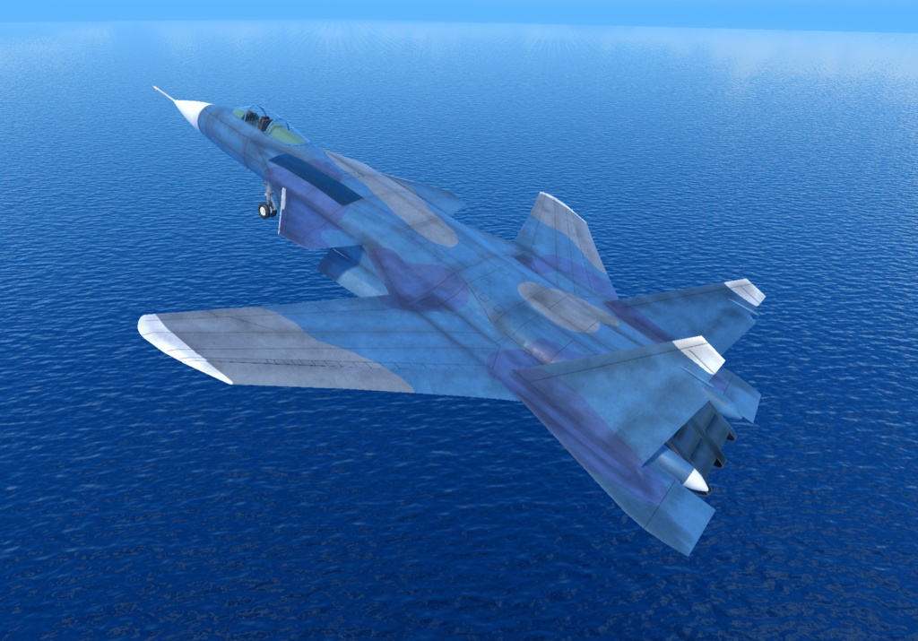 《VRChat想定》B-SU27KM《飛行可能3Dモデル》