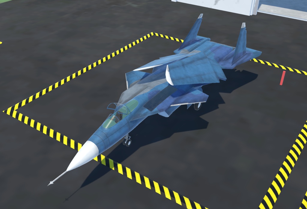 《VRChat想定》B-SU27KM《飛行可能3Dモデル》