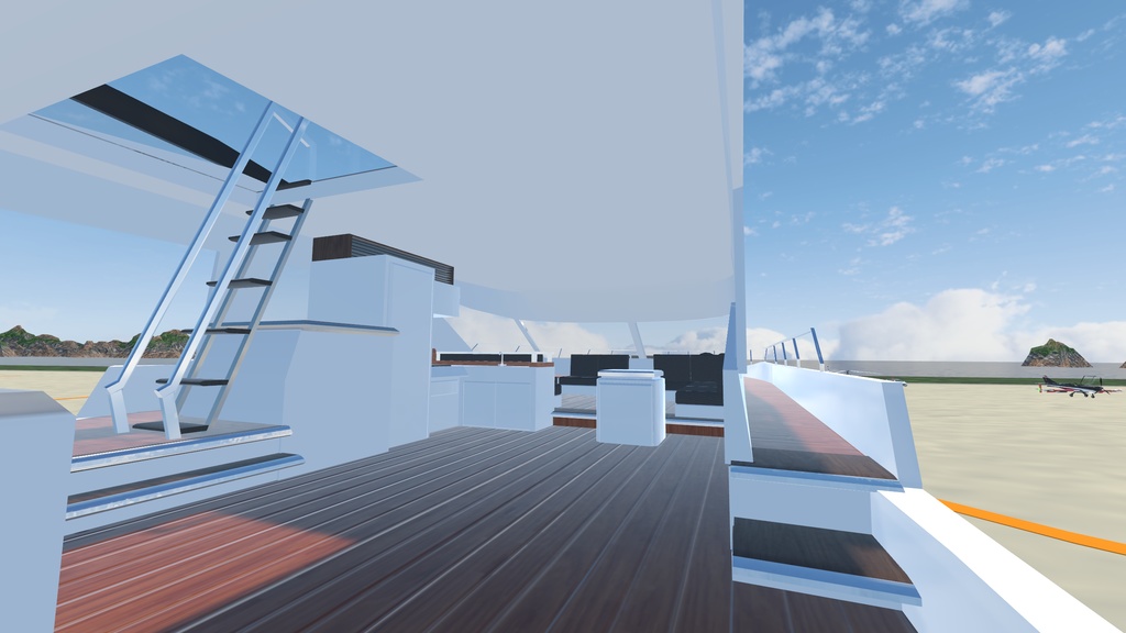 《VRChat想定》クルーザー「B-Slider」《操作可能モデル》