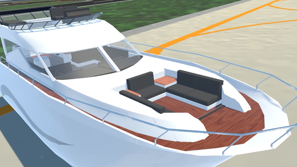 《VRChat想定》クルーザー「B-Slider」《操作可能モデル》