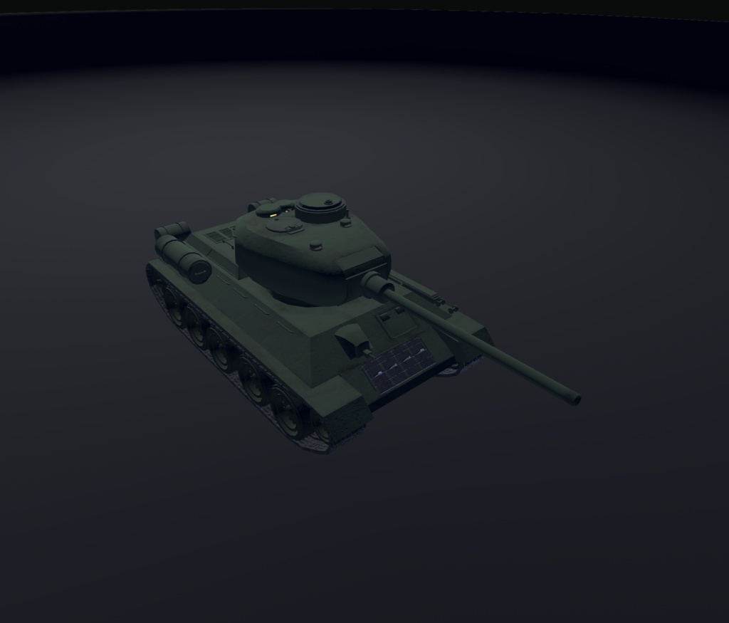 《VRChat想定》B-T34/85《操作可能3Dモデル》