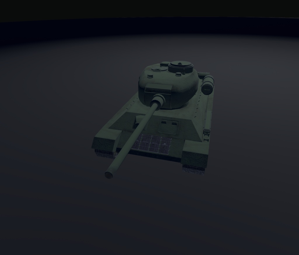 《VRChat想定》B-T34/85《操作可能3Dモデル》