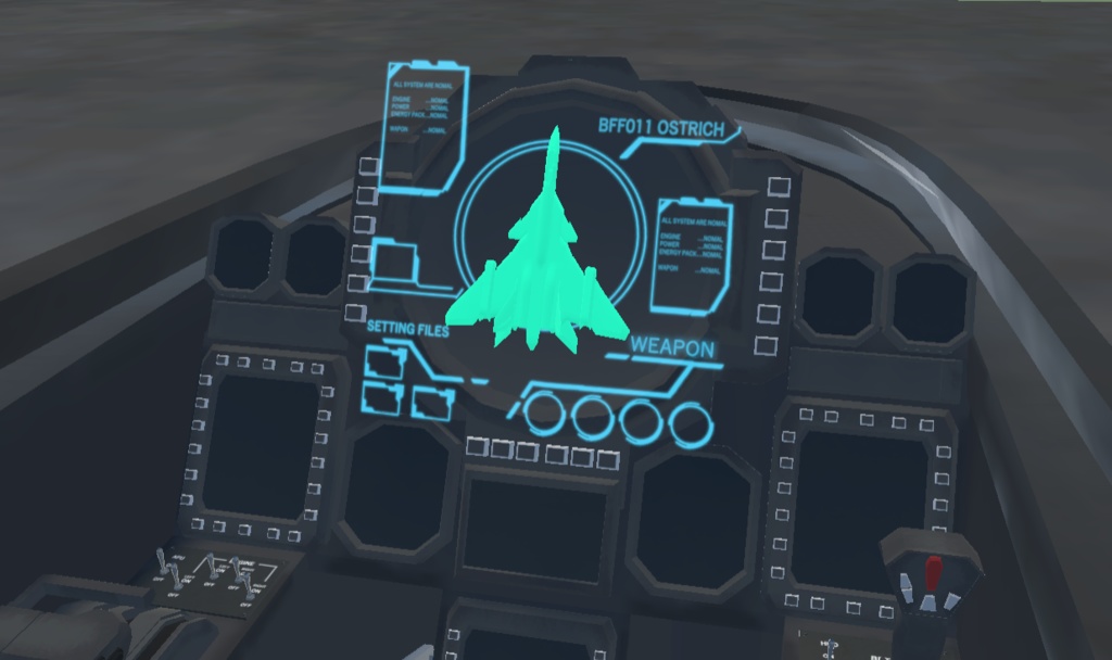 《VRChat想定》架空戦闘機 BFF-11 OSTRICH(F,R,S《飛行可能3Dモデル》