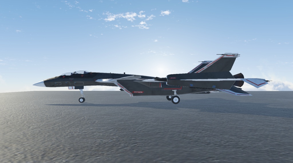 《VRChat想定》架空戦闘機 BFF-11 OSTRICH(F,R,S《飛行可能3Dモデル》