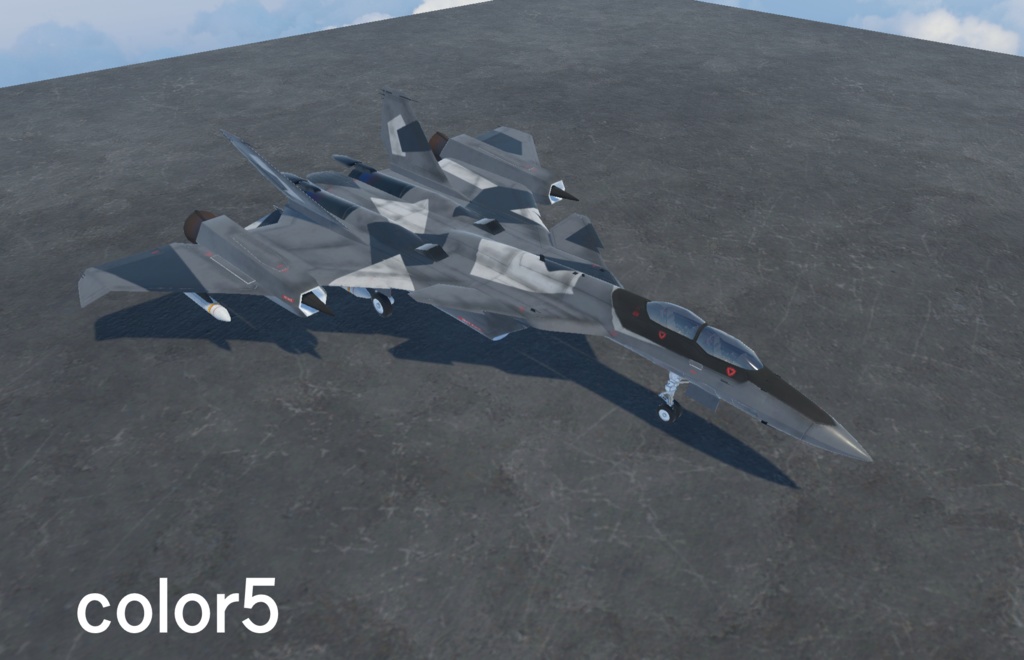 《VRChat想定》架空戦闘機 BFF-11 OSTRICH(F,R,S《飛行可能3Dモデル》