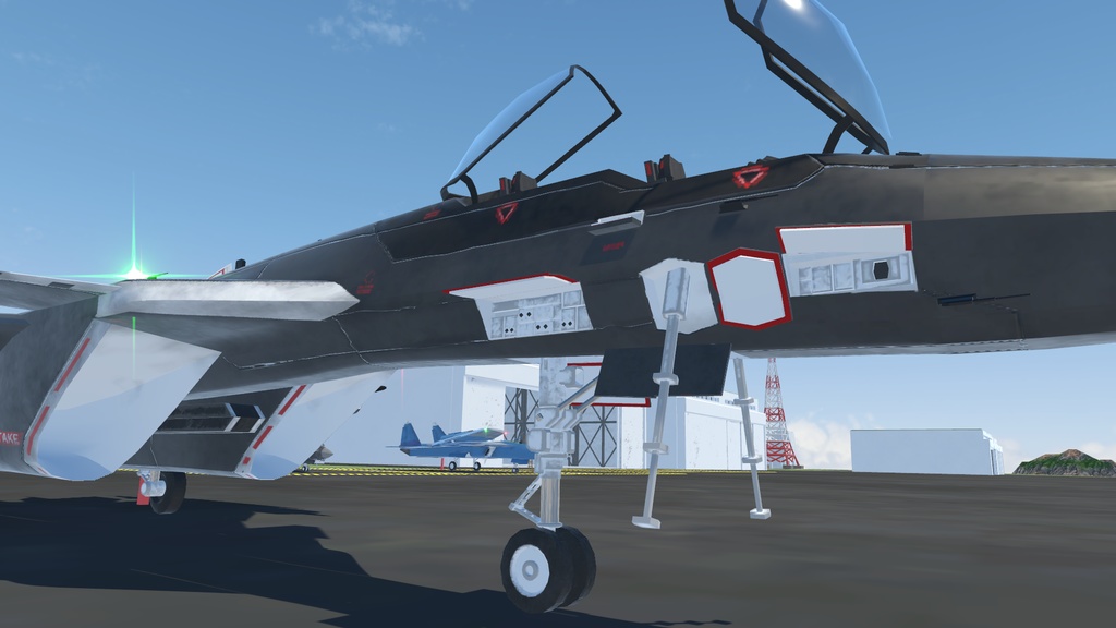 《VRChat想定》架空戦闘機 BFF-11 OSTRICH(F,R,S《飛行可能3Dモデル》