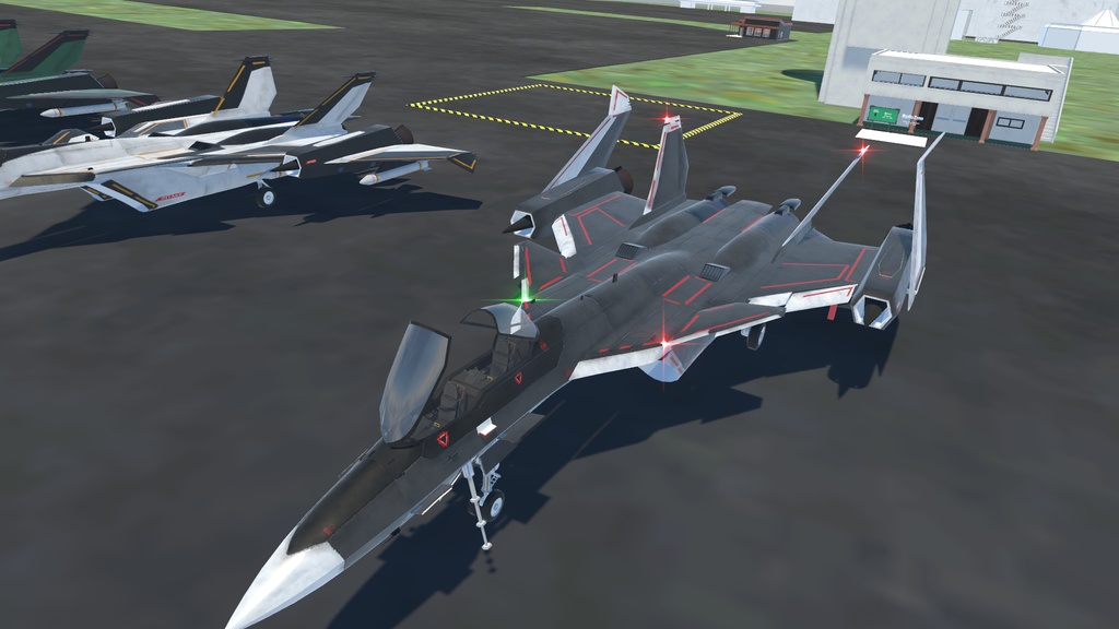 《VRChat想定》架空戦闘機 BFF-11 OSTRICH(F,R,S《飛行可能3Dモデル》