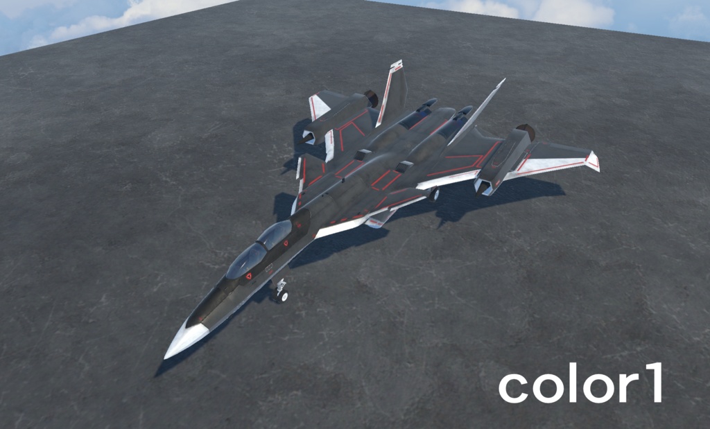 《VRChat想定》架空戦闘機 BFF-11 OSTRICH(F,R,S《飛行可能3Dモデル》