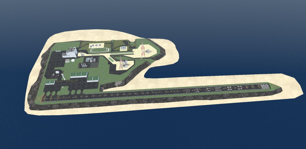 《VRChat想定》豊ヶ島海上宇宙基地《3Dモデル》