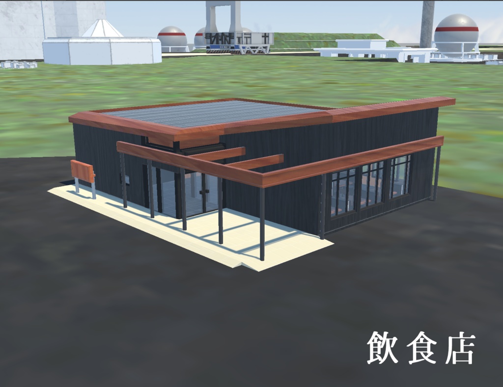 《VRChat想定》豊ヶ島海上宇宙基地《3Dモデル》